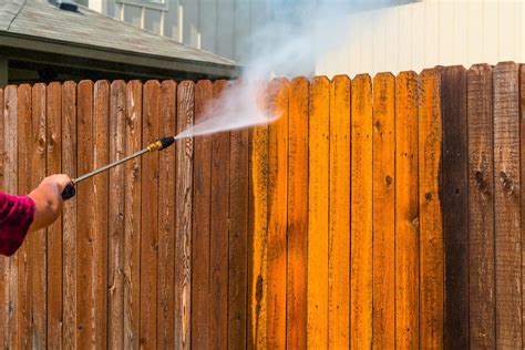 power wash and stain fence cost